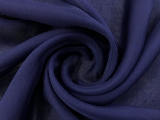 MUSSELINE TOQUE DE SEDA AZUL MARINHO