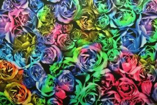 GLOSS TOQUE DE SEDA ACETINADO COM ELASTANO ESTAMPADO ITALIANO ASSINADO JUST CAVALLI