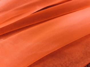 ORGANZA CRISTAL LARANJA FLUORESCENTE