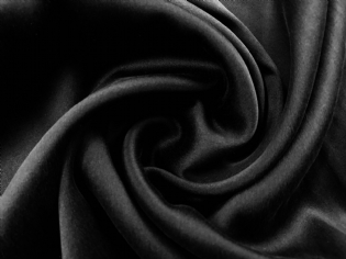 CETIM DE SEDA COM ELASTANO PRETO