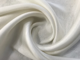 CREPE DE CHINE SHANTUNG DE SEDA PURA OFF WHITE