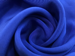 CREPE DE CHINE DE SEDA PURA AZUL ROYAL
