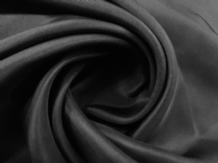 PONGÊ DE SEDA PURA PRETO / ESFATE