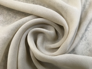 GEORGETTE DE SEDA PURA BEGE