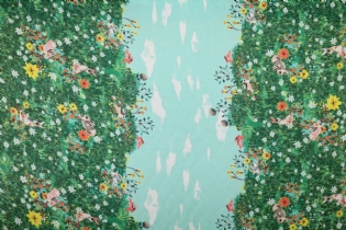 LINHO MISTO ESTAMPADO BARRADO COELHOS