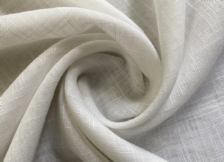 CAMBRAIA DE ALGODÃO "LINHO FAKE" OFF WHITE