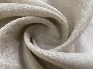 CAMBRAIA DE LINHO PURO MESCLADO NATURAL BEGE CRÚ