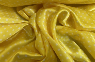 CETIM COM ELASTANO ESTAMPADO POÁS AMARELO CANÁRIO