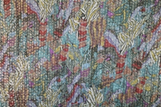 MUSSELINE DEVORÊ BORDADO ESTAMPADO DUPLA FACE