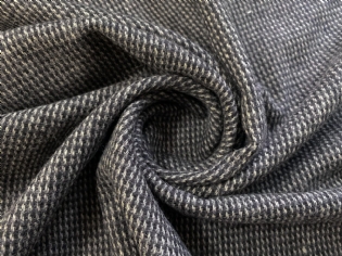 LÃ PURA TWEED ITALIANA CINZAS & OFF WHITE