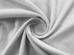 CAMBRAIA DE ALGODÃO TRABALHADA PIPOCA BRANCA