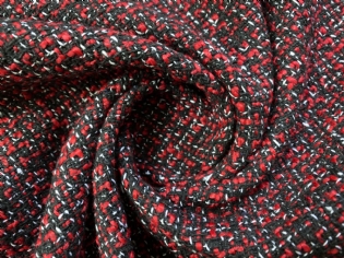 TWEED PRETO & VERMELHO