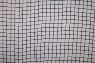 CREPE DE CHINE DE SEDA PURA ESTAMPADO XADREZ