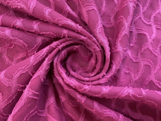 MUSSELINE DEVORÊ GEOMÉTRICO ROSA PINK