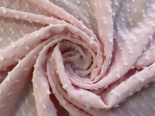 MUSSELINE BORDADA ROSA BEBÊ