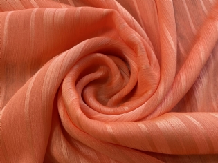 MUSSELINE DEVORÊ LISTADO LARANJA