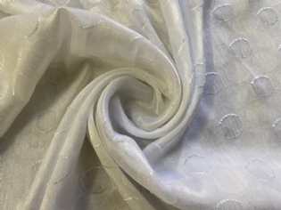 MUSSELINE DEVORÊ POÁS BRANCO & PRATA