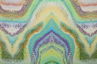 ALGODÃO COM SEDA ESTAMPADO PINTURA COLORIDA