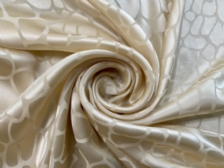 CETIM JACQUARD DE SEDA PURA PÉROLA