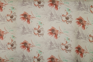 ALGODÃO COM SEDA ESTAMPADO FLORAL