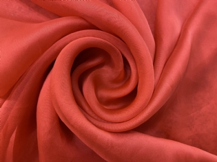 MUSSELINE DE SEDA PURA CORAL