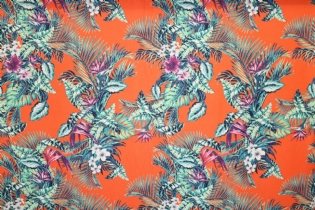 LINHO MISTO ESTAMPADO FOLHAGEM