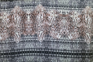 GLOSS TOQUE DE SEDA ACETINADO ESTAMPADO GEOMÉTRICO ANIMAL PRINT II