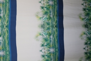 GLOSS TOQUE DE SEDA ACETINADO ESTAMPADO PAISAGEM ABSTRATO