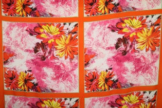 MUSSELINE COM ELASTANO ESTAMPADA QUADROS PINTURA