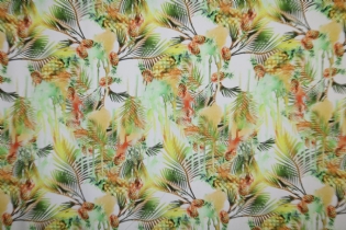 GLOSS TOQUE DE SEDA ESTAMPADO FOLHAS & ABACAXI