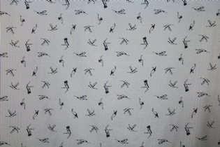 ALGODÃO MAQUINETADO LISTADO PÁSSAROS