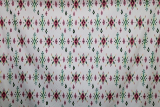 SARJA DE ALGODÃO COM ELASTANO ESTAMPADA ÉTNICA