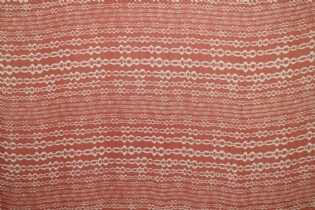 CHIFFON DE SEDA PURA ESTAMPADO CORRENTES VERMELHO