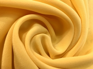CREPE DE CHINE DE SEDA PURA AMARELO CANÁRIO