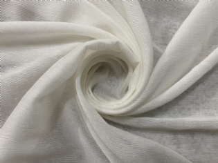 ORGANZA DE LINHO MISTO COM SEDA OFF WHITE