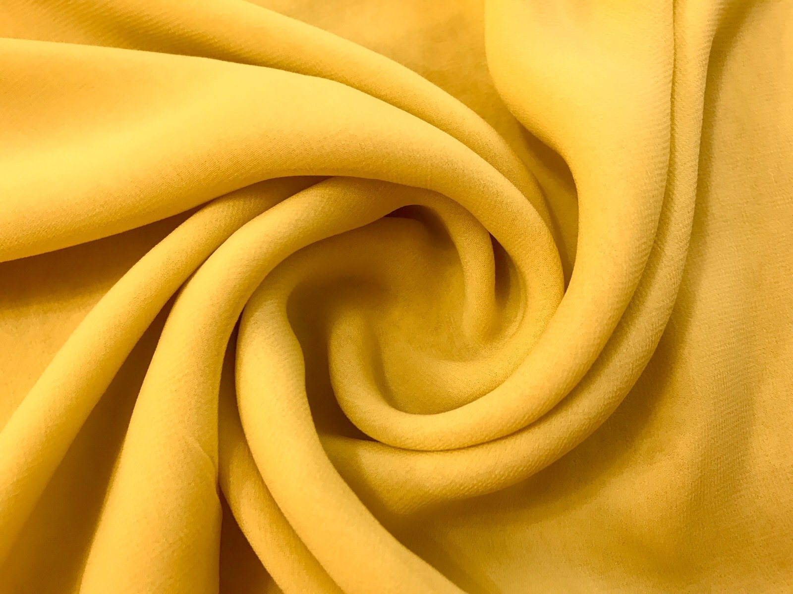 GEORGETTE DE SEDA PURA AMARELO CANÁRIO