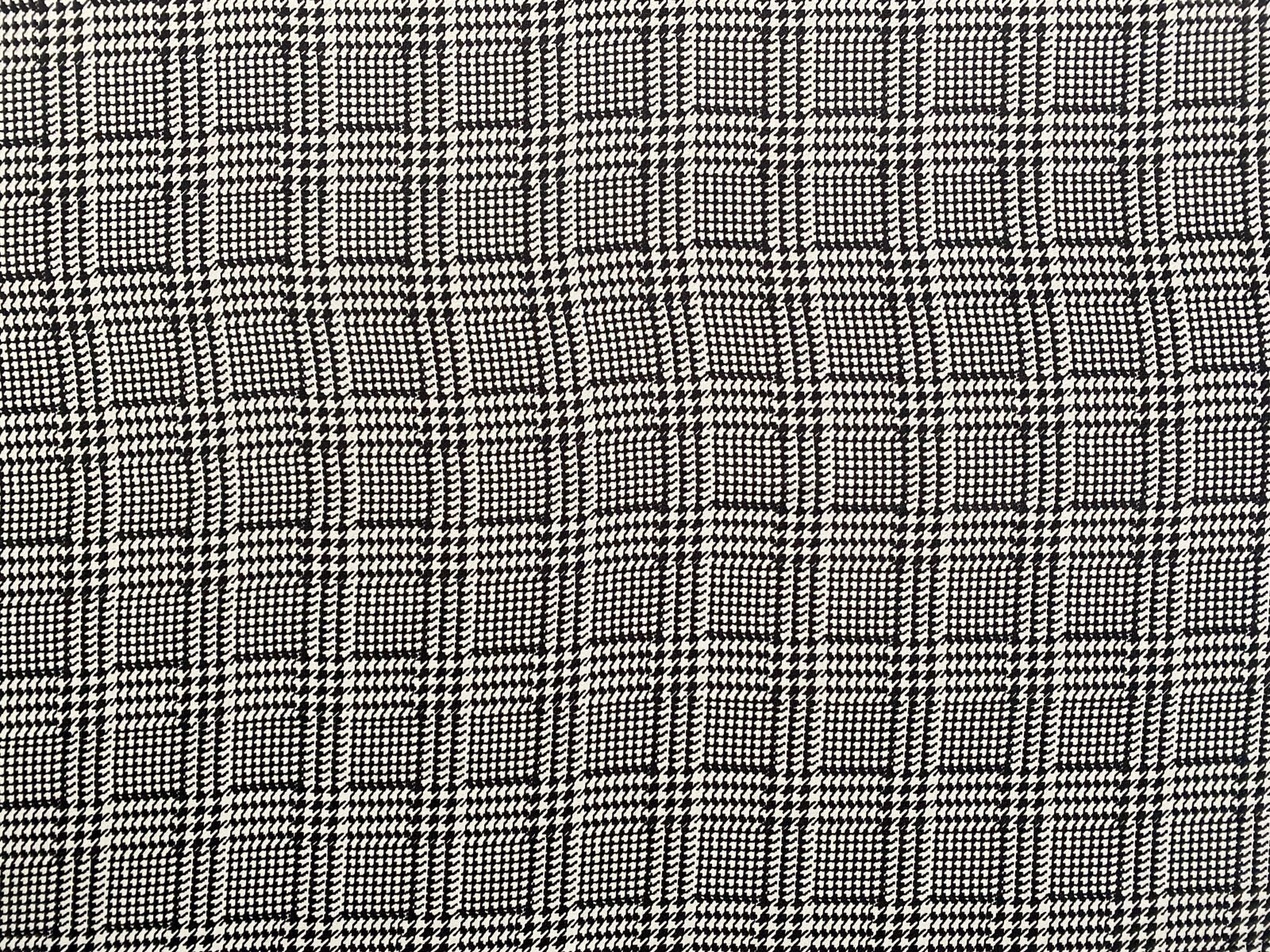 CREPE PATOU ESTAMPADO XADREZ PIED DE POULE