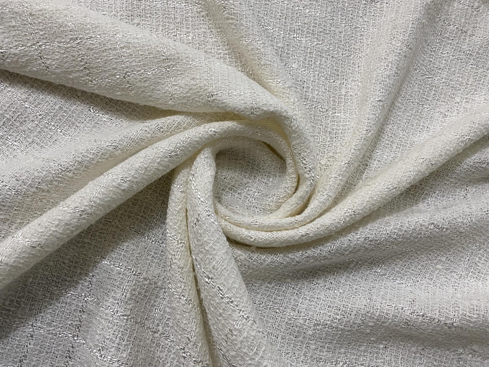 TWEED XADREZ PÉROLA