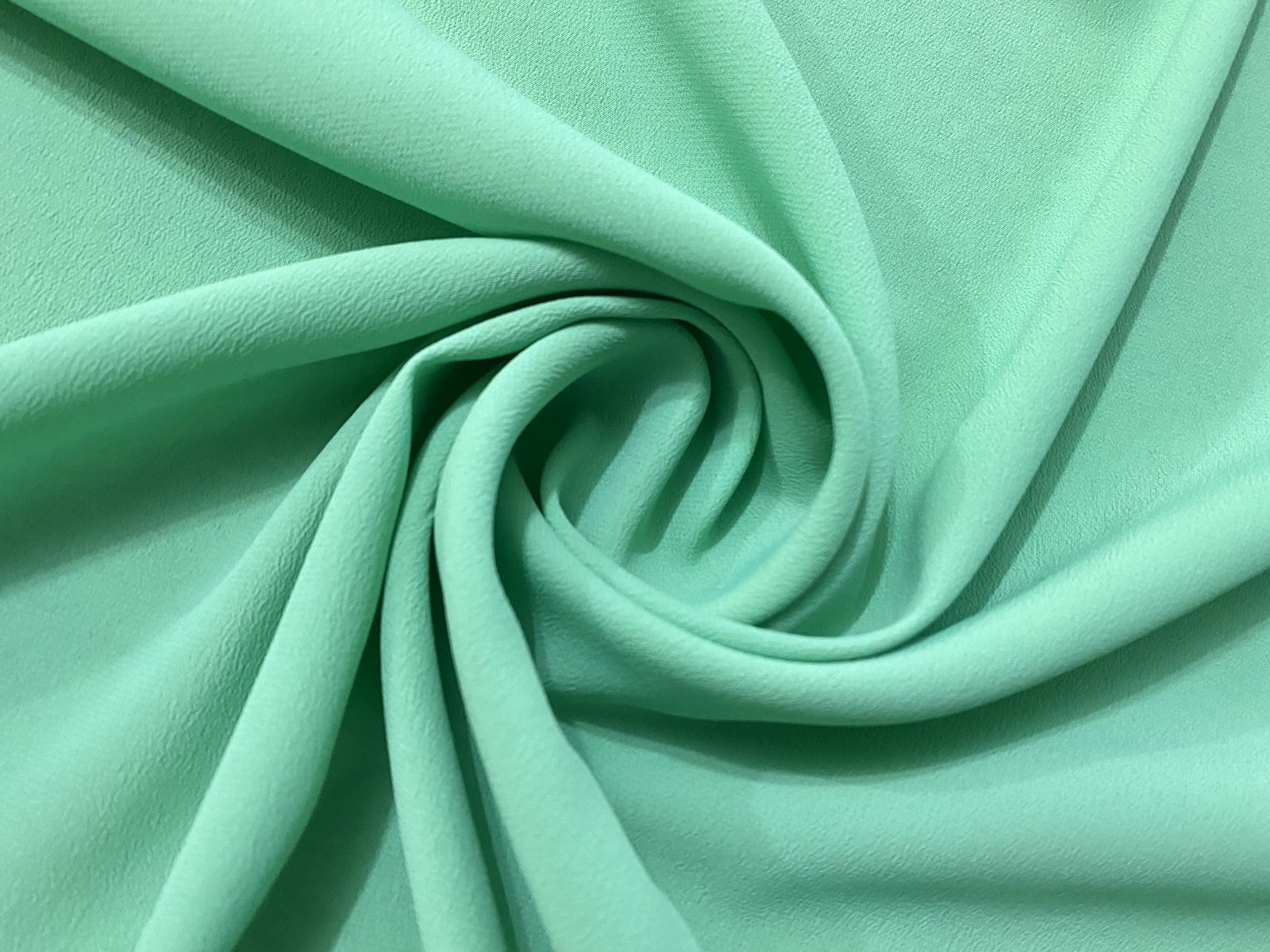CREPE DE CHINE DE SEDA MISTA VERDE