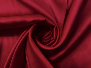 CETIM DE SEDA PURA ESTONADO VERMELHO CEREJA I