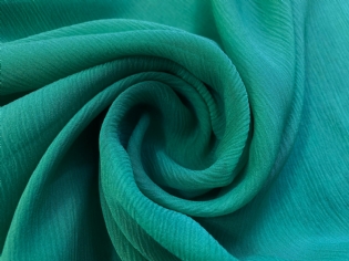 CHIFFON DE SEDA PURA VERDE ESMERALDA (1,15 MT LARGURA)