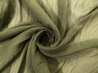 CHIFFON DE SEDA PURA VERDE MILITAR