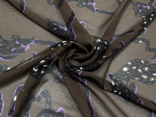 GEORGETTE DE VISCOSE ESTAMPADO ONÇAS