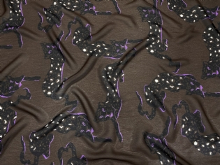 GEORGETTE DE VISCOSE ESTAMPADO ONÇAS