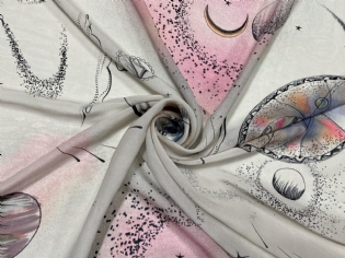 GEORGETTE DE VISCOSE ESTAMPADO UNIVERSO I