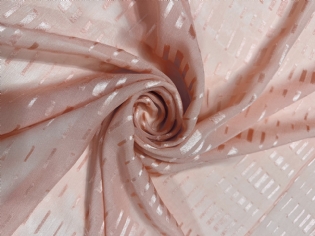 GEORGETTE DEVORÊ DE SEDA PURA SALMÃO