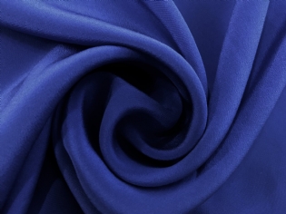 CREPE DE CHINE DE SEDA PURA AZUL ROYAL ESCURO