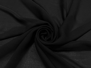 CREPE ROMAIN DE SEDA PURA PRETO