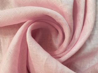 CAMBRAIA DE LINHO PURO ROSA BEBÊ II