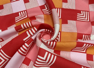 LINHO PURO ESTAMPADO GEOMÉTRICO I